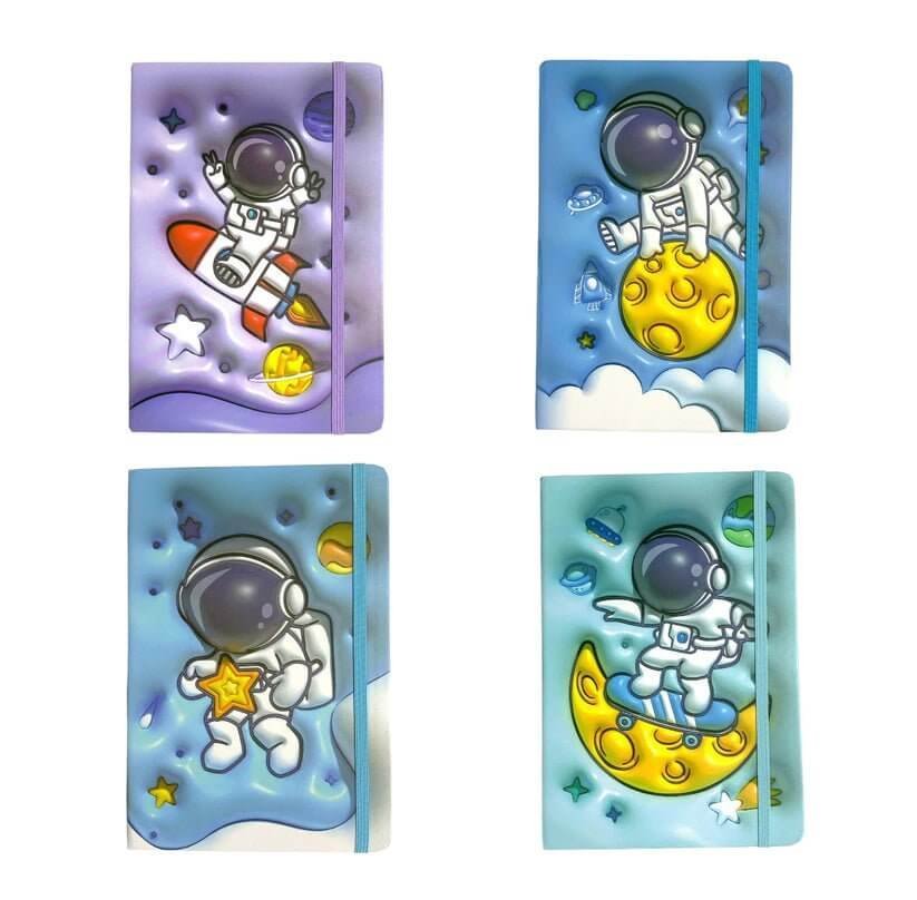 Astronauts Printed Notebook 20 x 15 Assorted Models || دفتر مطبوع حجم ١٥*٢٠ موديلات مختلفة الفضائي - مكتبة اكسبريس الكويت