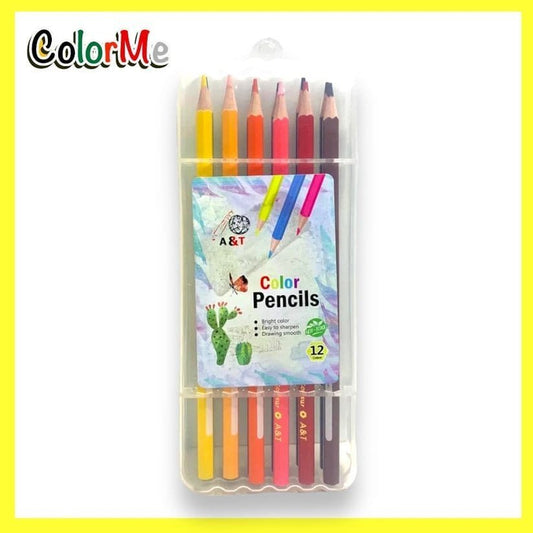 A&T Color Me Colored Pencils 12 Colors || الوان خشبية كولور مي⁩ ١٢ لون - مكتبة اكسبريس الكويت