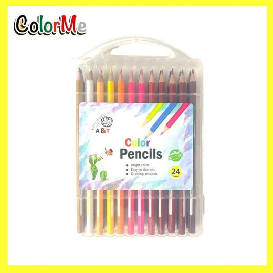 A&T Color Me Colored Pencils 24 Colors || الوان خشبية كولور مي⁩ ٢٤ لون - مكتبة اكسبريس الكويت