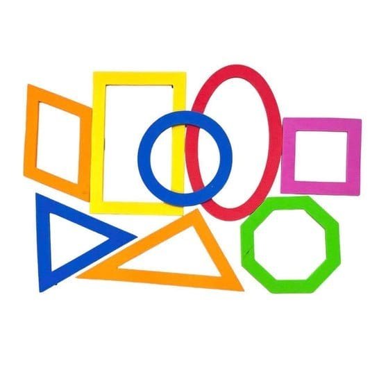A&T Magnetic Foam geometric Frames Small Size || براويز اشكال هندسية مغناطيسية فوم للوايت بورد حجم صغير - مكتبة اكسبريس الكويت