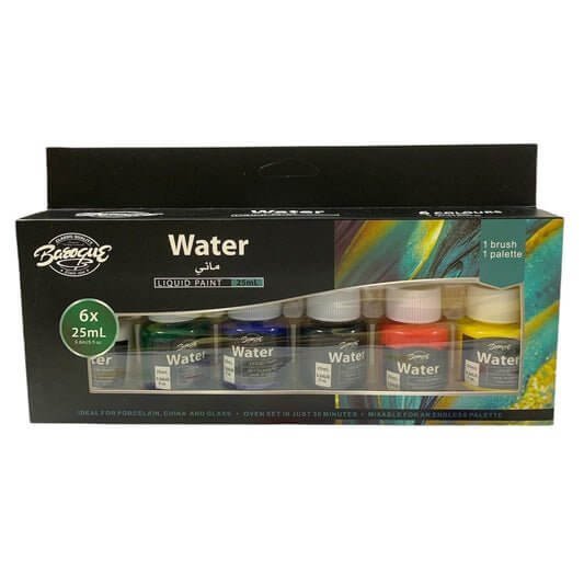 Basque Water Paint 6 Colors 25 ml || الوان مائية باسك ٦ لون حجم ٢٥ مل - مكتبة اكسبريس الكويت