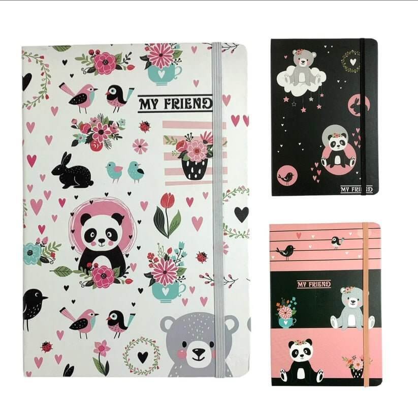Bears Printed Notebook 20 x 15 Assorted Models || دفتر مطبوع حجم ١٥*٢٠ موديلات مختلفة الدببة - مكتبة اكسبريس الكويت