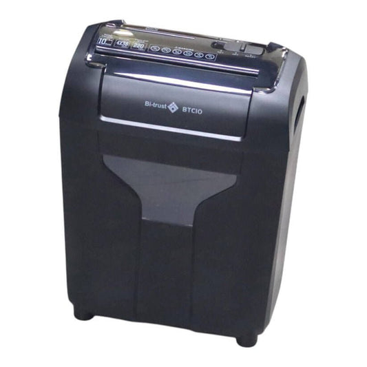 Bi - Trust Paper Shredder BTC10 Crosscut 10 Sheets || فرامة ورق بي ترست كروس كت ١٠ ورقة - مكتبة اكسبريس الكويت