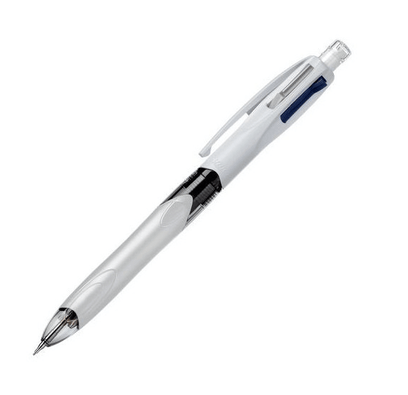BIC Pen 4 Colors Rubber Silver Color || قلم حبر بيك ٤ ربل لون فضي - مكتبة اكسبريس الكويت