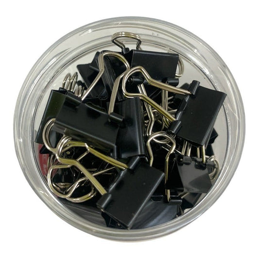 Black Binder Clips 15 ml 60 Pcs || بايندر كليبس اسود ١٥ مل عدد ٦٠ حبة - مكتبة اكسبريس الكويت