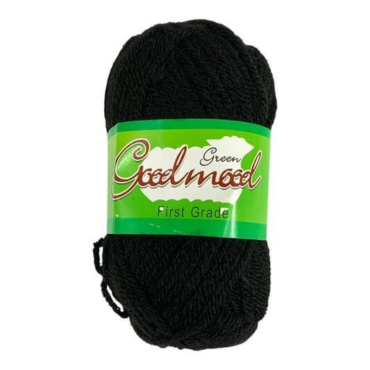 Black Wool Yarn || خيط صوف للاشغال اليدوية اسود - مكتبة اكسبريس الكويت