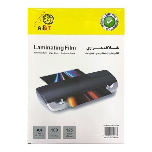 بلاستيك تغليف حراري من اي اند تي حجم اي فور - مكتبة اكسبريس الكويت