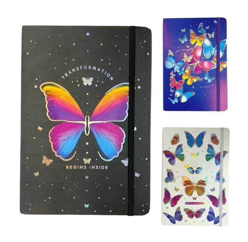 Butterflies Printed Notebook 20 x 15 Assorted Models || دفتر مطبوع حجم ١٥*٢٠ موديلات مختلفة الفراشات - مكتبة اكسبريس الكويت