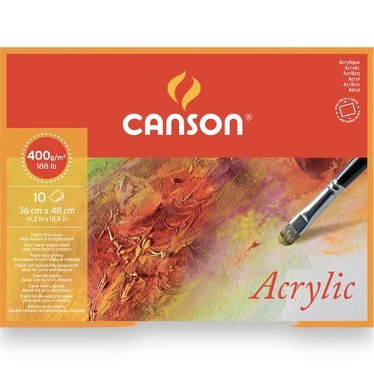 Canson Acrylic Sketch Pad 36*48 Cm||كانسون لوحة رسم اكريليك 36*48 سم - مكتبة اكسبريس الكويت