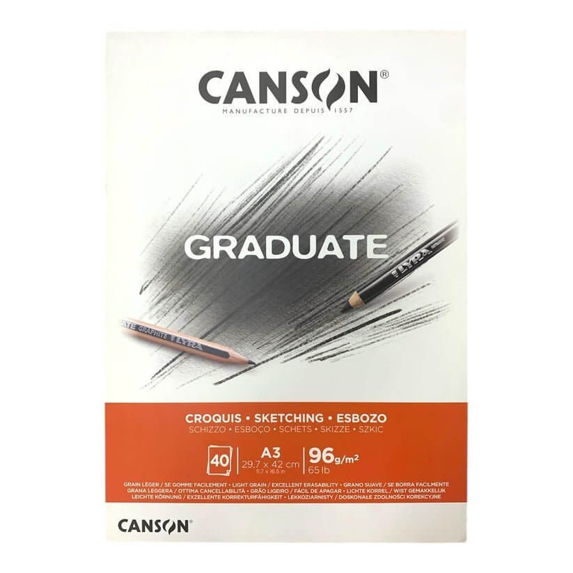 Canson® Graduate Sketching A3 || كراسة رسم سكتش كانسون حجم اي ثري - مكتبة اكسبريس الكويت