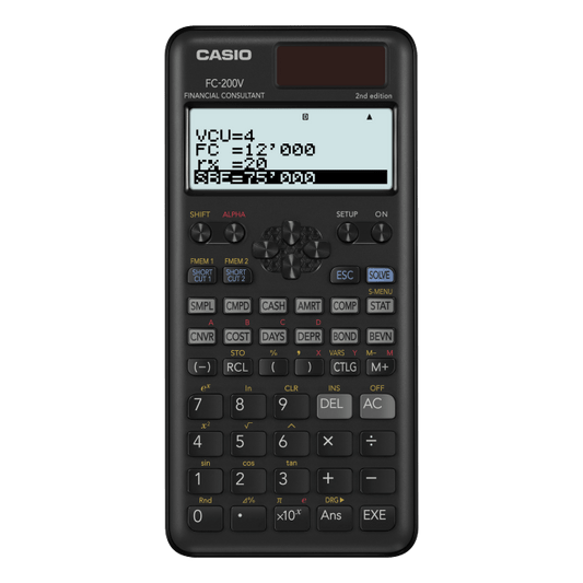 Casio FC - 200V Financial Calculatorاله حاسبه كاسيو التمويلية - مكتبة اكسبريس الكويت