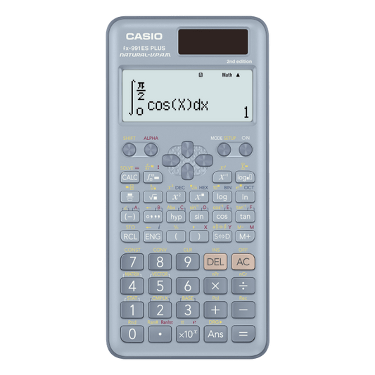 casio fx 570 es plus buاله حاسبة كاسيو ٥٧٠ العلمية لون ازرق - مكتبة اكسبريس الكويت