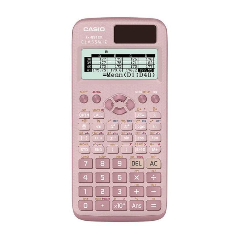 casio fx 991 ex plus pkاله حاسبة كاسيو ٩٩١ العلمية لون وردي - مكتبة اكسبريس الكويت