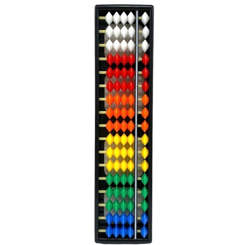 Chinese Colored Abacus 17 Columns || عداد صيني ملون ١٧ خانة - مكتبة اكسبريس الكويت