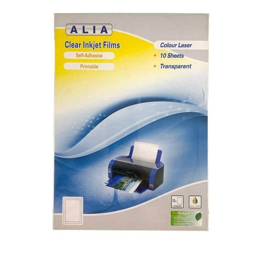 Clear Inkjet Sticker Paper A4 || ورق شفاف لاصق حجم اي فور - مكتبة اكسبريس الكويت
