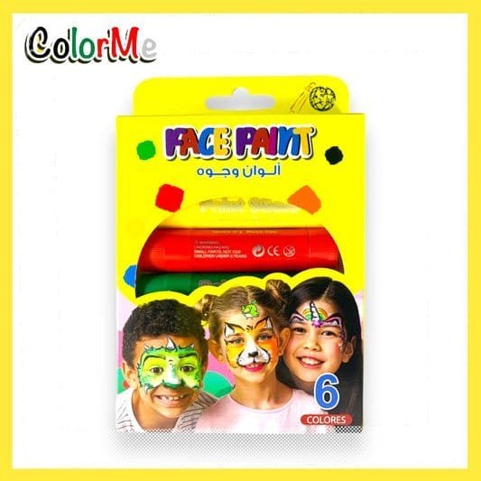 Color Me Face Paint Kids Safe 6 Colors || الوان وجه كولور مي امنه للاطفال ٦ لون - مكتبة اكسبريس الكويت