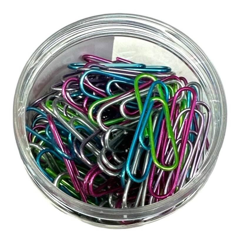 Colored Paper Clips DL3959 33 mm 100 pcs || كليبسات ورق ملونة ٣٣ مم ١٠٠ كليبس - مكتبة اكسبريس الكويت