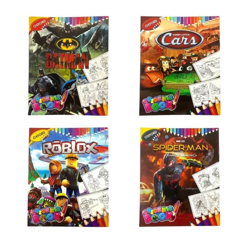 Coloring Book Boys Assorted Models || دفاتر تلوين ولادي موديلات متنوعة - مكتبة اكسبريس الكويت