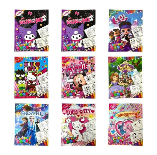 Coloring Book Girls Assorted Models || دفاتر تلوين بناتية موديلات متنوعة - مكتبة اكسبريس الكويت