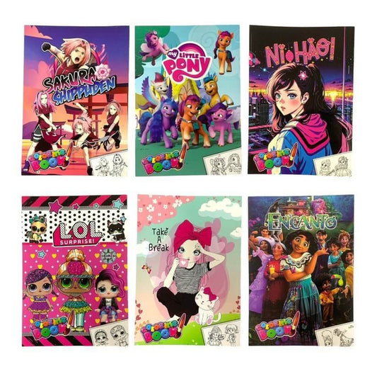 Coloring Book Girls Assorted Models || دفاتر تلوين بناتية موديلات متنوعة - مكتبة اكسبريس الكويت