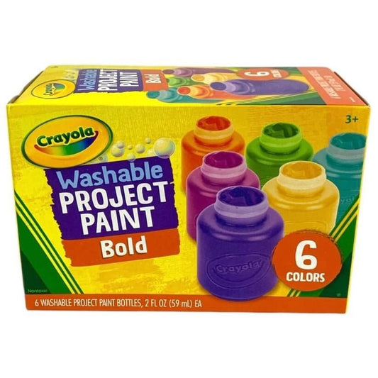 Crayola 6 Color Washable Project Paint || الوان كرايولا واشابل ٦ لون - مكتبة اكسبريس الكويت
