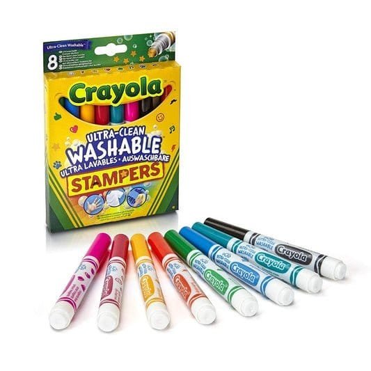 Crayola 8 - ultra Clean Marker Stampers || طباعات كرايولا ٨ لون - مكتبة اكسبريس الكويت