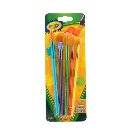 Crayola Brush Set of 5 || فرش رسم كرايولا ٥ حبة - مكتبة اكسبريس الكويت