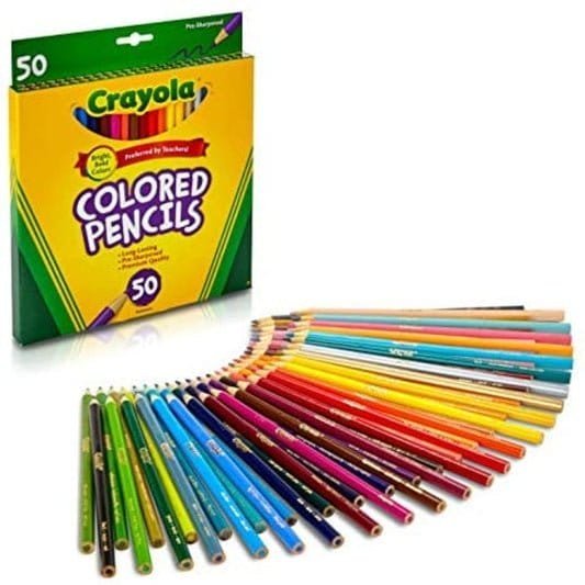 Crayola Colored Pencils 50 Colors || الوان خشبية كرايولا ٥٠ لون - مكتبة اكسبريس الكويت