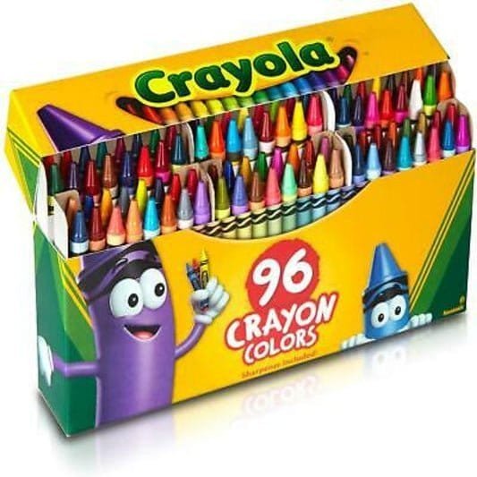 Crayola Crayon Coloring Set 96 Pieces With Sharpener || الوان شمعية كرايولا ٩٦ لون مع براية - مكتبة اكسبريس الكويت