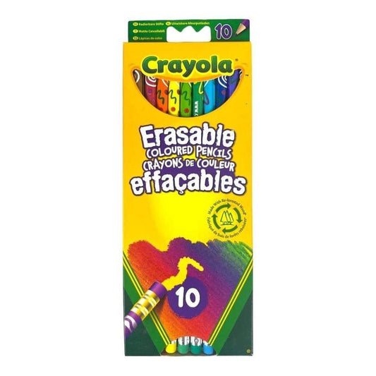 Crayola Erasable Colored Pencils 10 Colors || الوان خشبية ماسحة كرايولا ١٠ لون - مكتبة اكسبريس الكويت
