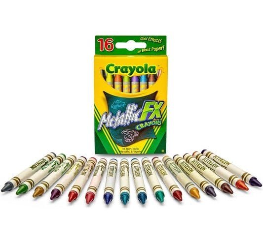 Crayola Metallic FX Crayons 16 Colors - مكتبة اكسبريس الكويت