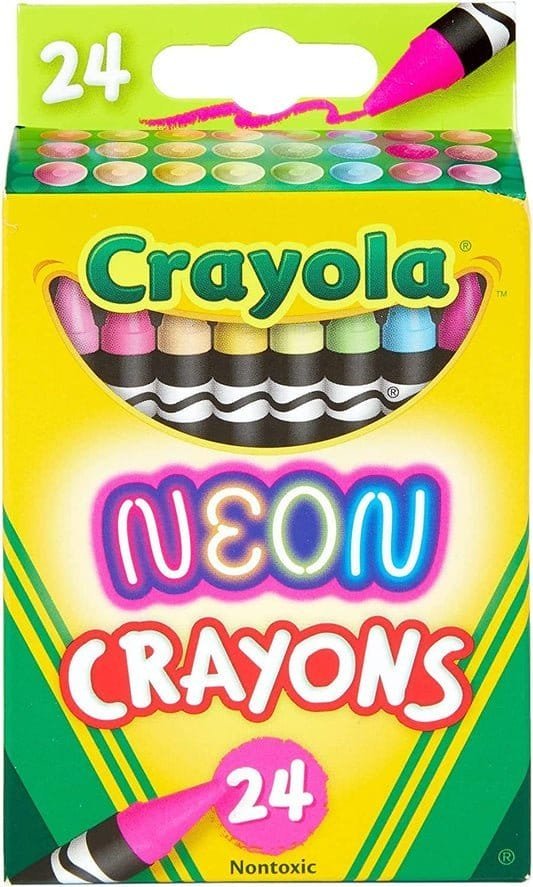 Crayola Neon 24 Color Crayon || الوان شمعية كرايولا نيون ٢٤ لون - مكتبة اكسبريس الكويت