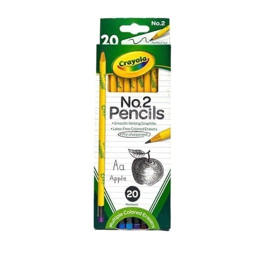 Crayola NO.2 Pencils 20 || اقلام رصاص كرايولا ٢٠ قلم - مكتبة اكسبريس الكويت