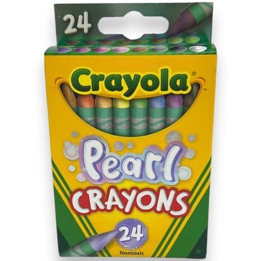 Crayola Pearl Crayons 24 Colors || الوان شمعية كرايولا لؤلؤية 24 لون - مكتبة اكسبريس الكويت
