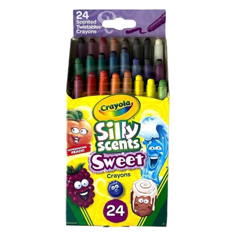 Crayola Silly Scents Twistables Crayons 24 Colors || الوان شمعية كرايولا تويست معطرة ٢٤ لون - مكتبة اكسبريس الكويت