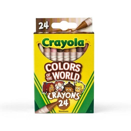 Crayola Skin Tone Crayons 24 Colors || الوان شمعية كرايولا درجات البشرة ٢٤ لون - مكتبة اكسبريس الكويت