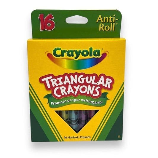 Crayola Triangular Crayons 16 Colors || الوان شمعية مثلثة كرايولا 16 لون - مكتبة اكسبريس الكويت
