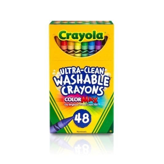 Crayola Ultra Clean Washable Crayons 48 Color || الوان شمعية كرايولا ٤٨ لون - مكتبة اكسبريس الكويت
