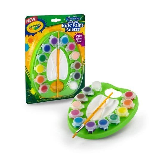 Crayola Washable Kids Paint Pallete || الوان رسم اطفال كرايولا شكل باليته - مكتبة اكسبريس الكويت