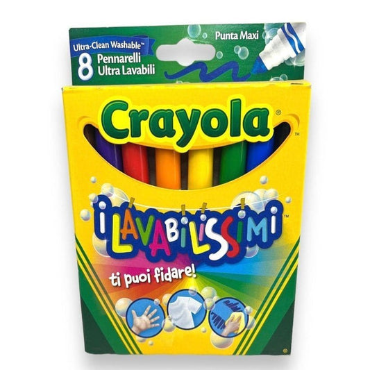 Crayola Washable Markers 8 Colors || الوان شينية كرايولا 8 لون قابله للغسل - مكتبة اكسبريس الكويت