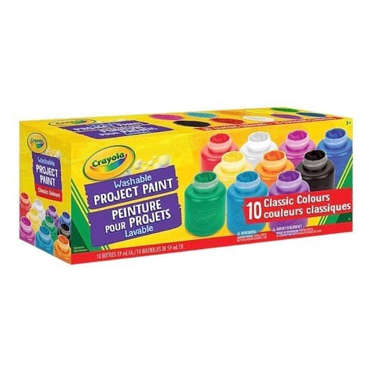 Crayola Washable Project Paint 10 Color || الوان كرايولا 10 لون قابله للغسل - مكتبة اكسبريس الكويت