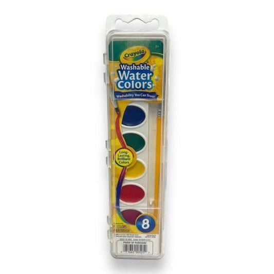 Crayola Washable Watercolors 8 Colors || الوان مائية كرايولا 8 لون - مكتبة اكسبريس الكويت
