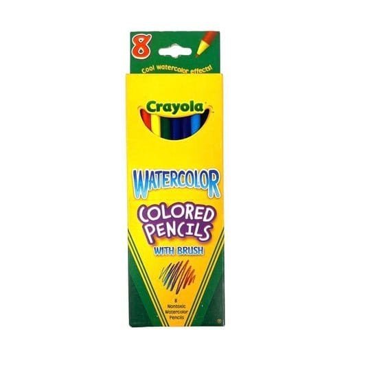 Crayola Watercolor Pencils 8 Colors || الوان خشبية مائية كرايولا ٨ لون - مكتبة اكسبريس الكويت