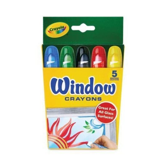 Crayola Window 5 Colors || الوان شمعية كرايولا ويندو كرايون ٥ لون - مكتبة اكسبريس الكويت