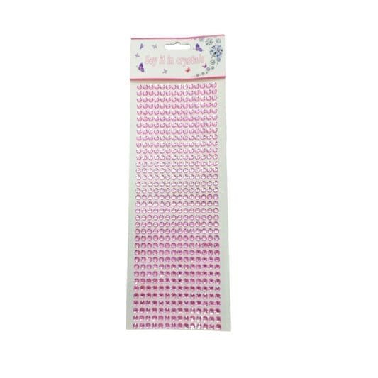Crystal Stickers Pink || ستيكر كريستال لون وردي - مكتبة اكسبريس الكويت