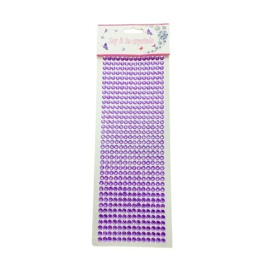 Crystal Stickers Purple || ستيكر كريستال لون بنفسجي - مكتبة اكسبريس الكويت