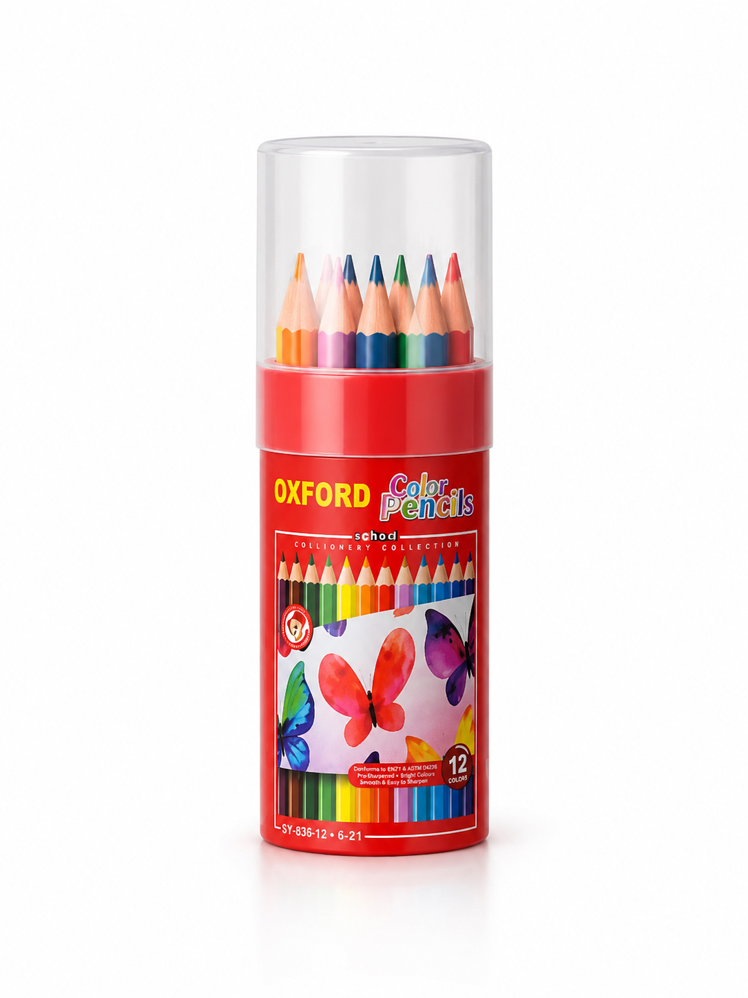 ألوان خشب درام قصير Oxford 12 لون | Oxford Mini Drum Poster Colors 12 Colors
