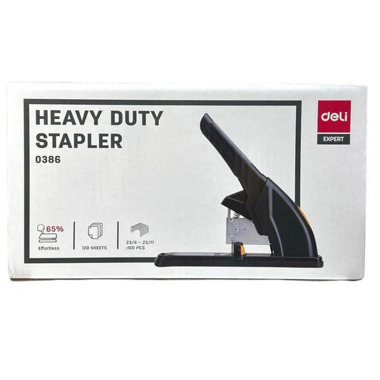 Deli Effortless Heavy Duty Stapler E0386 || دباسة ديلي شديدة التحمل - مكتبة اكسبريس الكويت