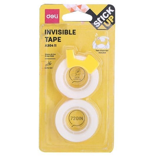 Deli Invisible Tape || تيب شفاف ماركة ديلي - مكتبة اكسبريس الكويت