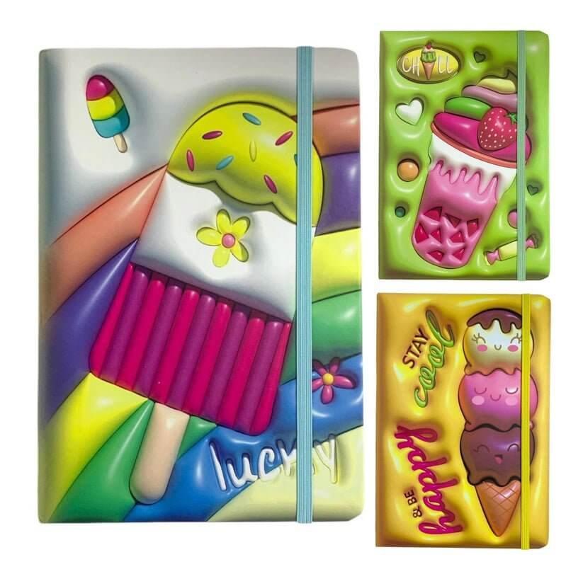 Desserts Printed Notebook 20 x 15 Assorted Models || دفتر مطبوع حجم ١٥*٢٠ موديلات مختلفة الحلويات - مكتبة اكسبريس الكويت